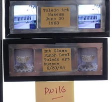 2x  Stereo realist slides - Toledo Art Museum 1968 - Glass mounted