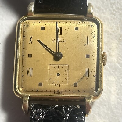 Kelbert Mens Watch Swiss made 17 Jewels Works Needs Second Hand