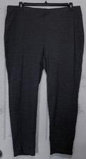 NEW pure J. Jill women pants plus 2X slim leg stretch back pockets knit Gray