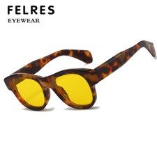 Thick Frame Oval Retro Sunglasses For Men Women Fashion Outdoors Glasses UV400