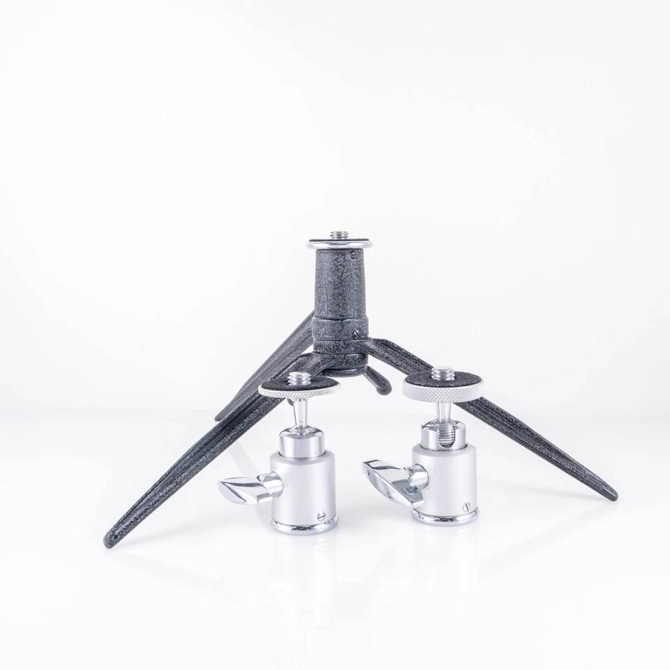 Trípode de mesa Leica vintage negro acabado arrugado para cámara M #11046 Foto 3 de 4