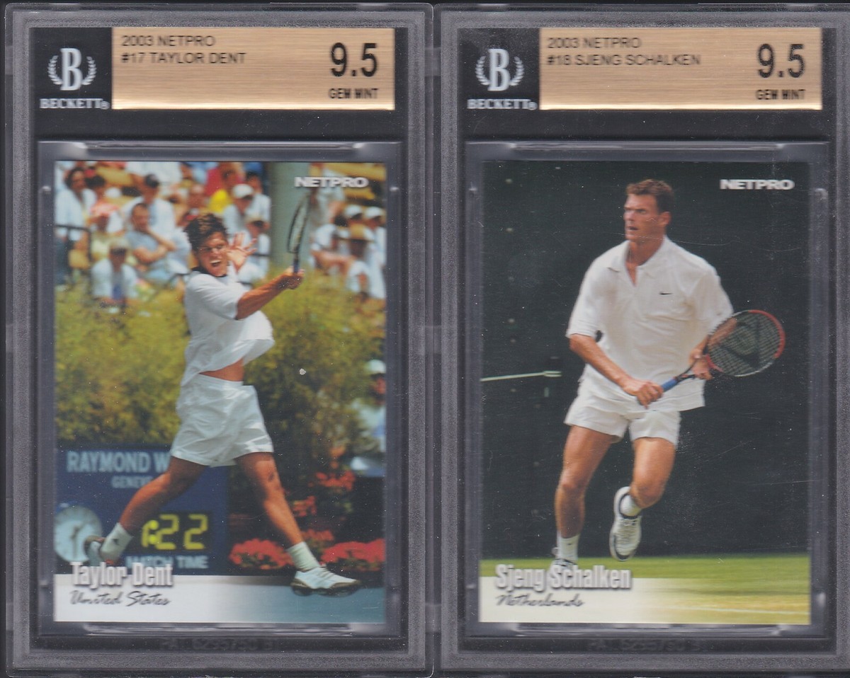 2003 SJENG SCHALKEN BGS Tennis Rookie card RC Netpro #18