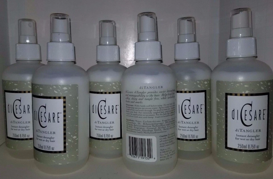 Paquete de 6 desenredadores instantáneos DiCesare DiTangler para cabello húmedo o seco 8,75 fl oz cada uno Foto 2 de 4