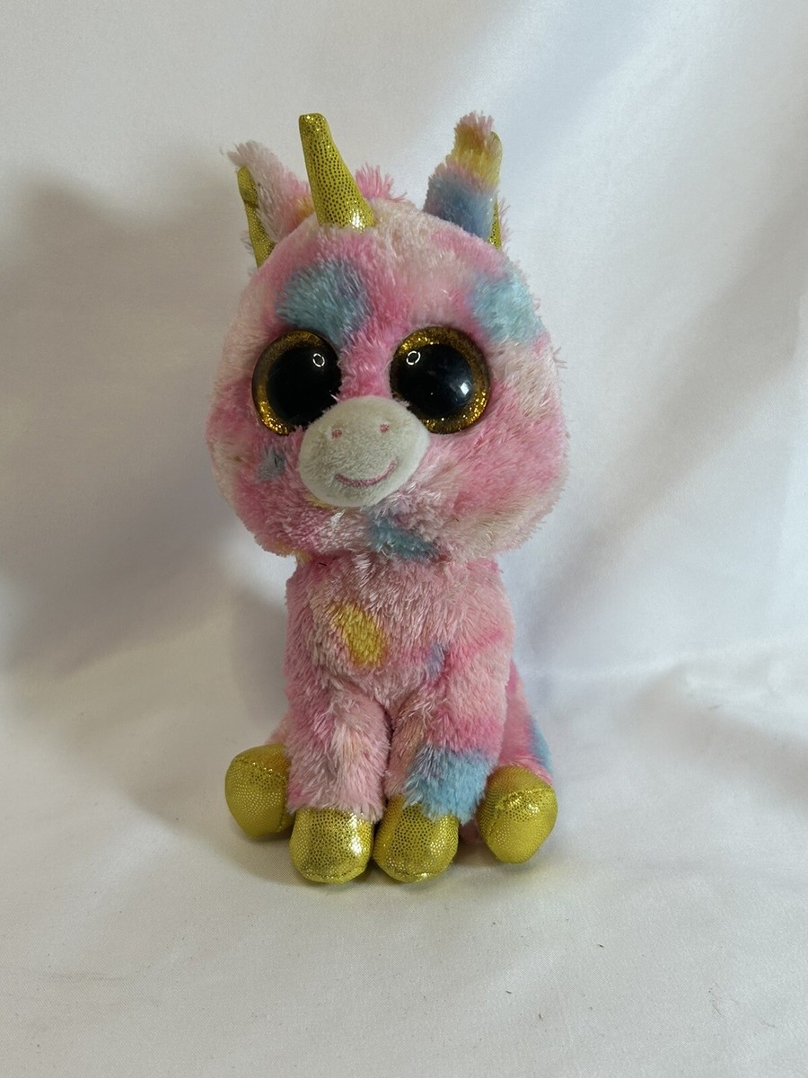Plush Unicorn Giant Big Eyes Rare Ty Beanie Boos TY Beanie