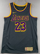 LeBron James Los Angeles Lakers Nike Earned Edition Swingman Jersey Men NBA 23