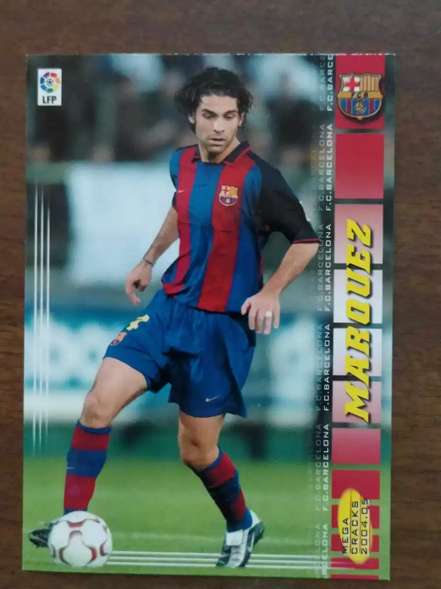 2004 Panini Megacracks Rafael Marquez Barcelona same set Messi Rookie RC