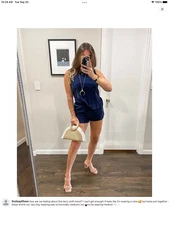 A New Day Terry Cloth Tank Top Navy Blue NWT size Large