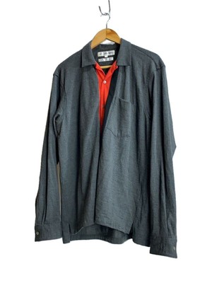 COMME des GARCONS Long Sleeve Shirt M Wool Gray Solid Used | eBay
