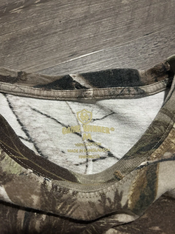 Game Winner Mens M Mossy Oak Camo Short Sleeve Base Layer Hunting Shirt - Image 3 of 3