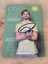 Maximilian Philipp #17 Wolfsburg Club Signed Fan Card