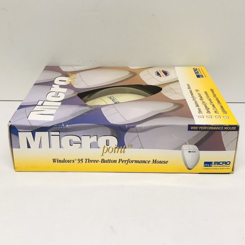 Micro Point Windows 95 Three-Button Performance Mouse Vintage 1997 - Picture 3 of 4