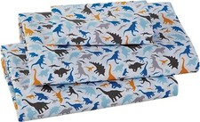 Sheet Set For Boys/Teens Royal Dino Different Color Twin, Orange,blue,grey