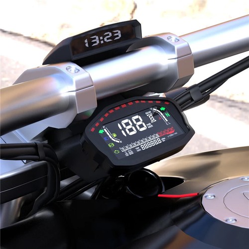 Universal Motorcycle Digital Dash Digital Panel LED LCD Speedometer Odometer Kit - Picture 10 of 10