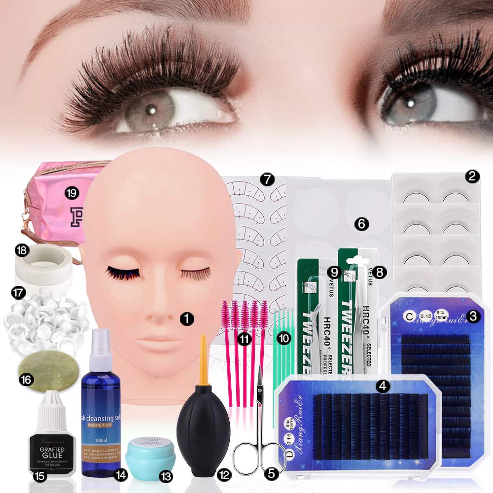 Mannequin Head for Eyelash Extension Application