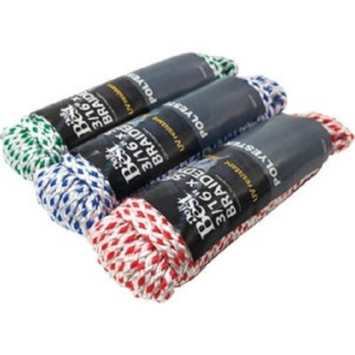 18)-Rot Resistant 3/16 In x 50 Ft Assorted Colors Diamond Braided ...