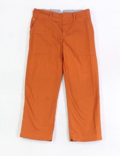 1 - Orange Replacement FR Patches Iron On Fire Retardant Pants Shirt Jacket  Tag