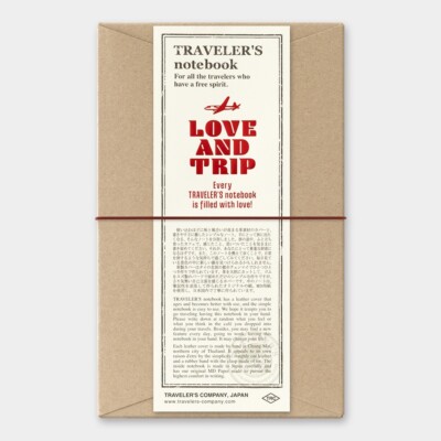 Traveler's Company Love and Trip Traveler's NoteBook Limited Red