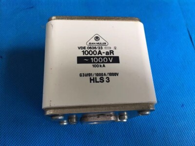 DC rectifier fuse protector VDE0636/23 1000A-aR 1000V USED 1PC