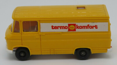 rare MICRO WIKING HO 1/87 MB MERCEDES L 406 SHELL THERMO COMFORT with repainted
