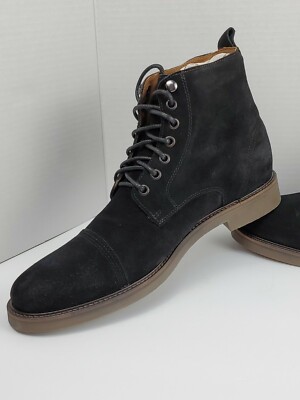 Marc Joseph Mens Lincoln Ctr Black Suede Ankle Boots Size  display picture 3