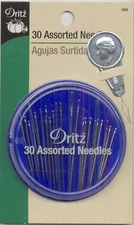Prym Dritz Assorted Hand Needles with Threader in Dispenser 30ct