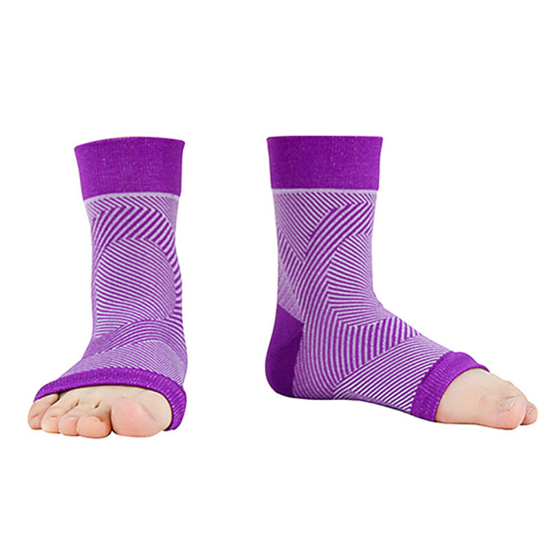 Neuropathie Socken 2 Paar - Kompressionssocken Zehenlos Grau