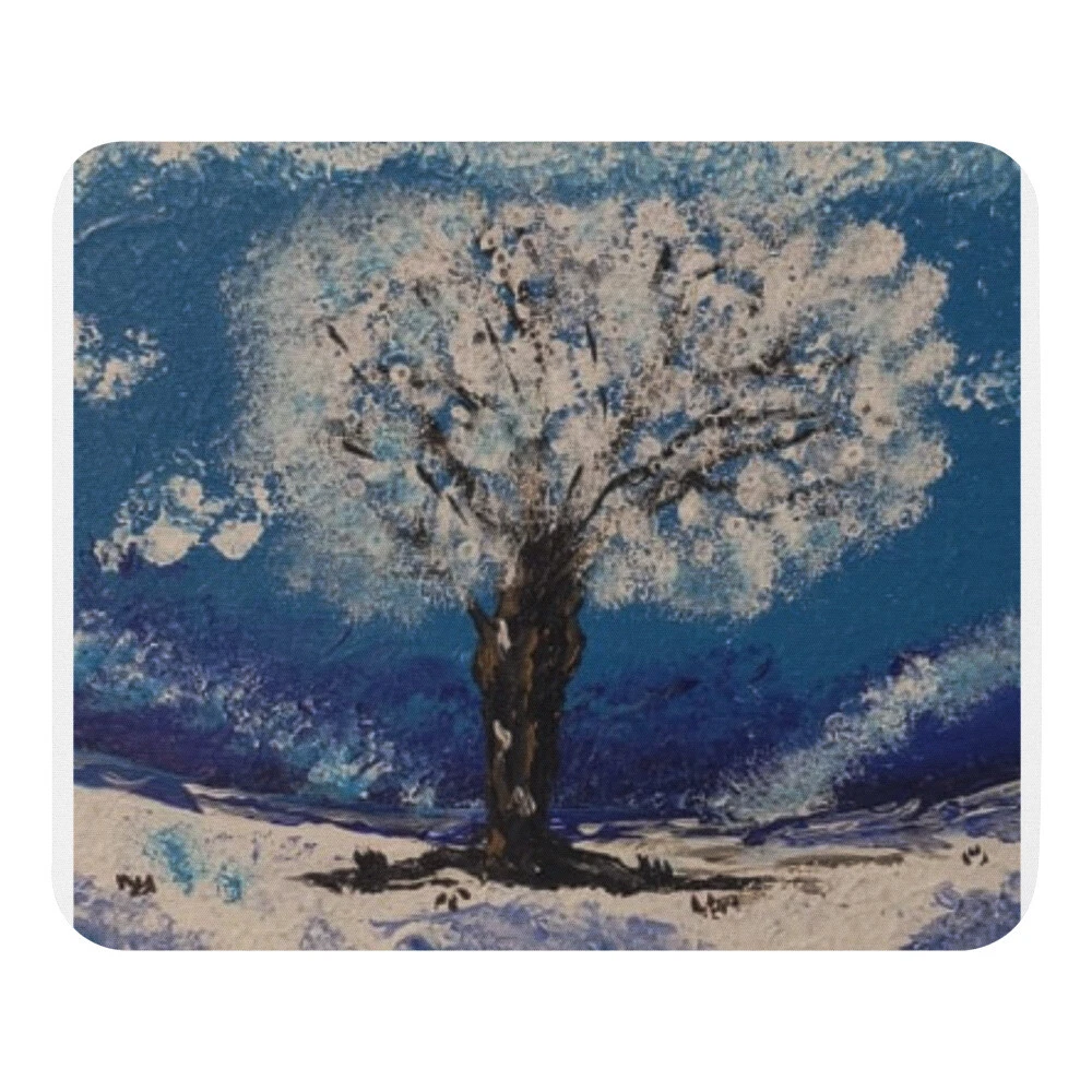 Original Artwork Mouse Pad Snow Tree