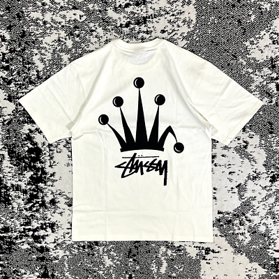 STUSSY REGAL CROWN PIGMENT DYED TEE NATURAL - XLARGE | eBay