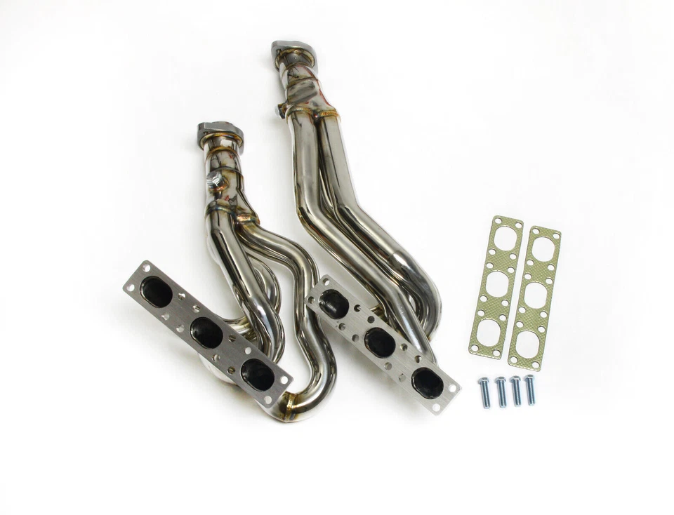 排气接头适用于BMW E46 M52/m54 B25 B30 325i 330i歧管左手304ss — 第 3/4 张图片