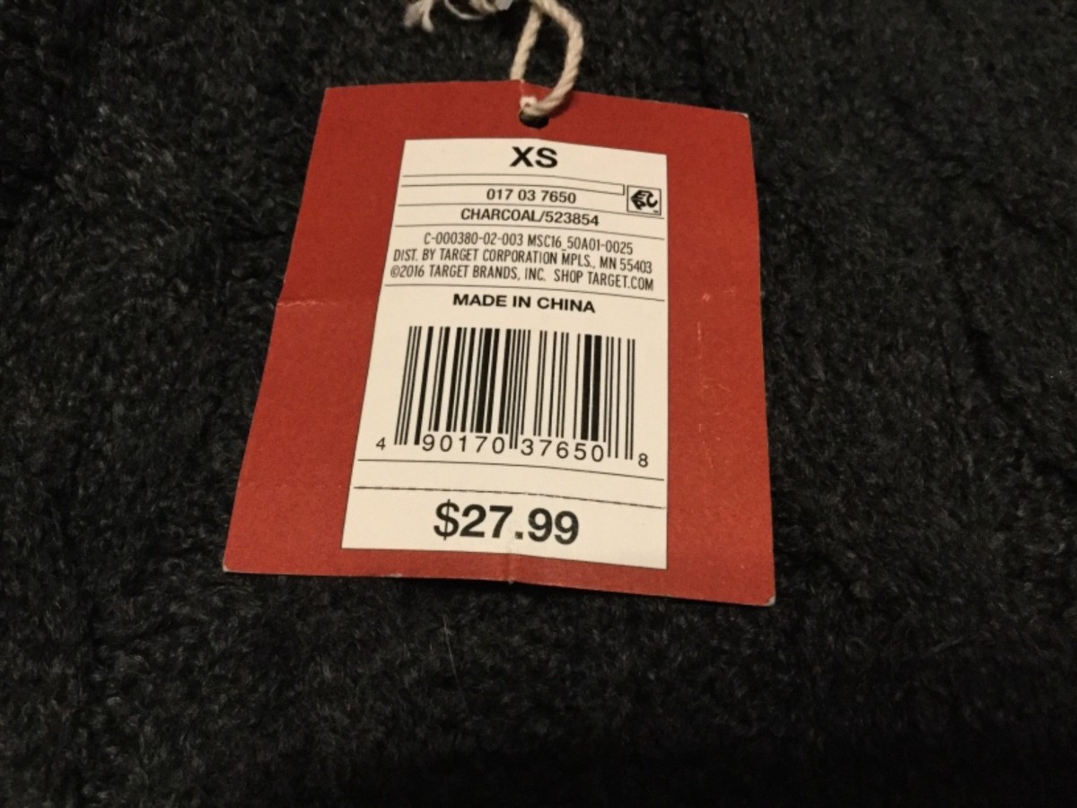 Women's Mossimo Charcoal Cable Knit Turtle Neck Long Sleeve
