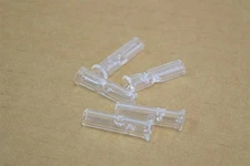 Lot of 5 Borosilicate Glass Mouthpiece Mouth Piece Tip 1.25" 5/16" 8mm Wand Whip