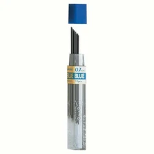 PPB-7 Pentel Pencil Lead Refill, 0.7mm Blue Lead, 12 Leads/Tube, 2 Tubes