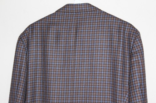 Sartoria Castangia 100% Kaschmir Karo Blazer Sport Mantel Bespoke Italy 52 US 42R - Bild 5 von 14
