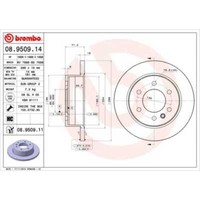 Brembo 2X Bremsscheibe Hinten 298 Voll FüR Mercedes-Benz Sprinter 35-T