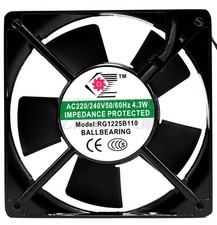 1 PCS  Rengang Fan RG1225B110 AC220V/240V  120*120*25mm 2 wire Aluminum frame *s
