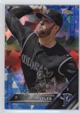 2016 Topps Box Set Chrome Sapphire Edition /250 Jordan Lyles #375 2f4