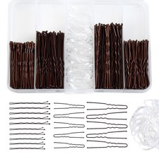 300pcs Hair Pins Bobby Pins Kit 100 Bobby Pins 100 U Shaped Hair Pins for Wom...