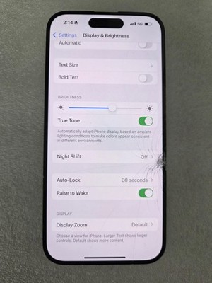 OEM iPhone 16 OLED Screen Cracked Glass Good OLED Touch Working 