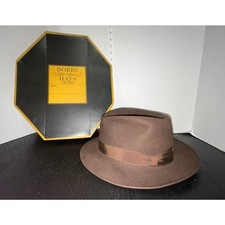 Vintage Dobbs Fifth Avenue, Lytton's, Fedora, Hankachif Felt Hat Rare