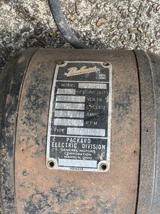 Packard Electric Motor-Vintage Motor That Is Tested And Works A1! RARE