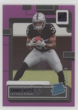 2022 Panini Clearly Donruss Rated Rookie Purple 71/175 Zamir White #84 1by6