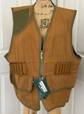 Vtg SAFTBAK Hunting Vest Mens XL Back Game Pouch Shoulder Pad NOS