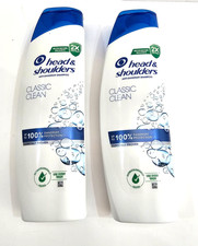 Head & Shoulders Classic Clean Anti‑Dandruff Shampoo 250ml x2 Brand New Free P&P