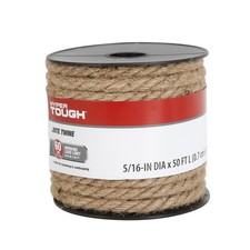 5/16 in X 50 Ft Jute Twine Ideal for Crafting Gardening Sturdy Workshop New
