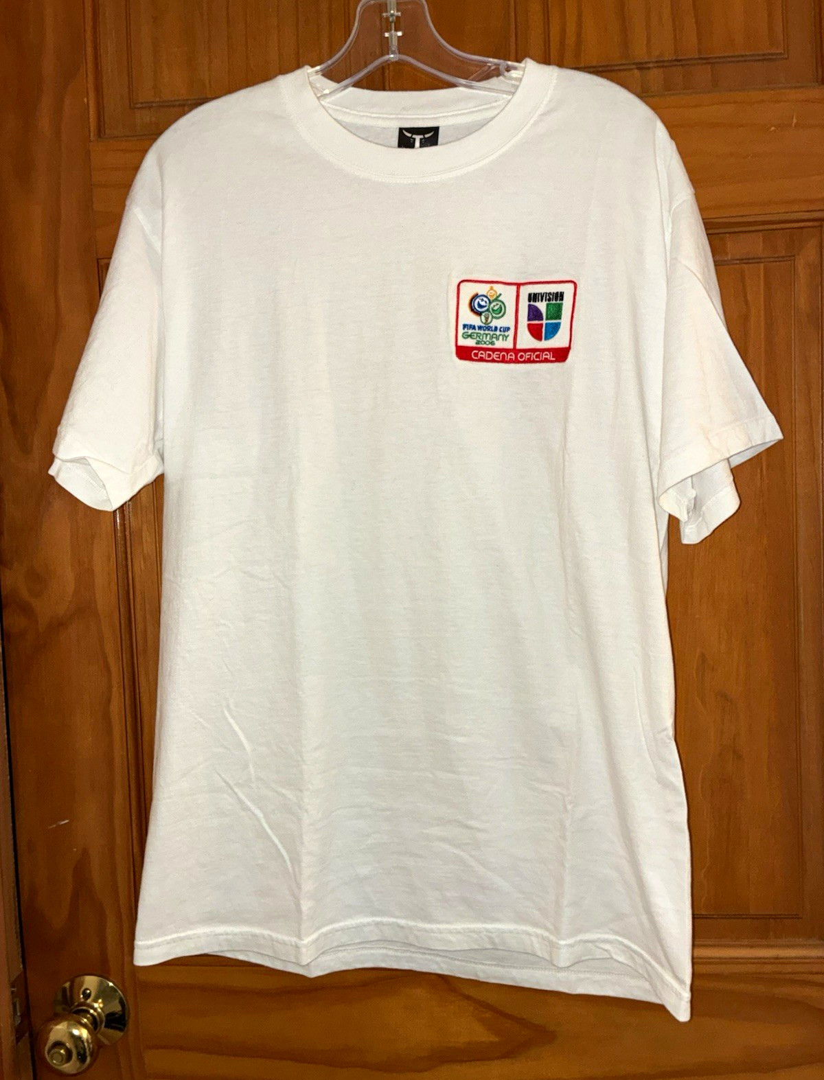 Vintage 2006 FIFA World Cup Germany Univision Cadena Oficial Shirt Hanes Beefy M