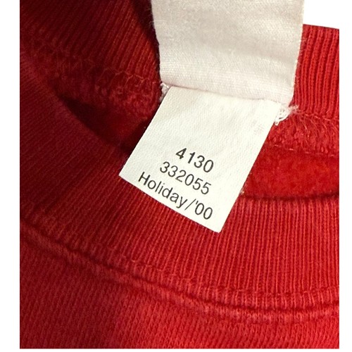 Vintage Baby GAP Sweatshirt 18-24 Mos Red Toddler Y2K 90s Cotton Crewneck Preppy - Picture 6 of 7