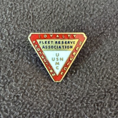 Screw Back Lapel Pin Vintage Collectible Fleet Reserve Association FRA READ Red