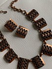 vintage*Unique*Copper NECKLACE & CLIP EARRINGS* — photo 1