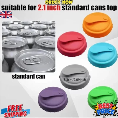 Silicone Soda Can Lid Reusable Can Stopper For Soda Juice Coke Drinks