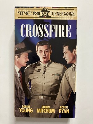 Crossfire VHS 1947 B&W Robert Mitchum Robert Young